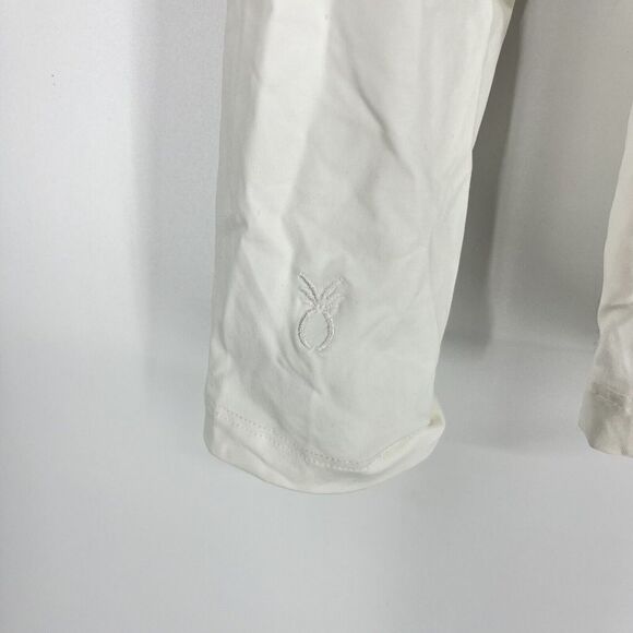Dudley Stephens Shirt Size Medium White Eco Stretch Tillary Turtleneck Stretch - Picture 4 of 8